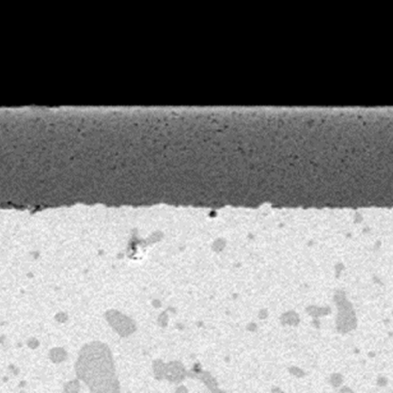TD-VC皮膜の断面組織